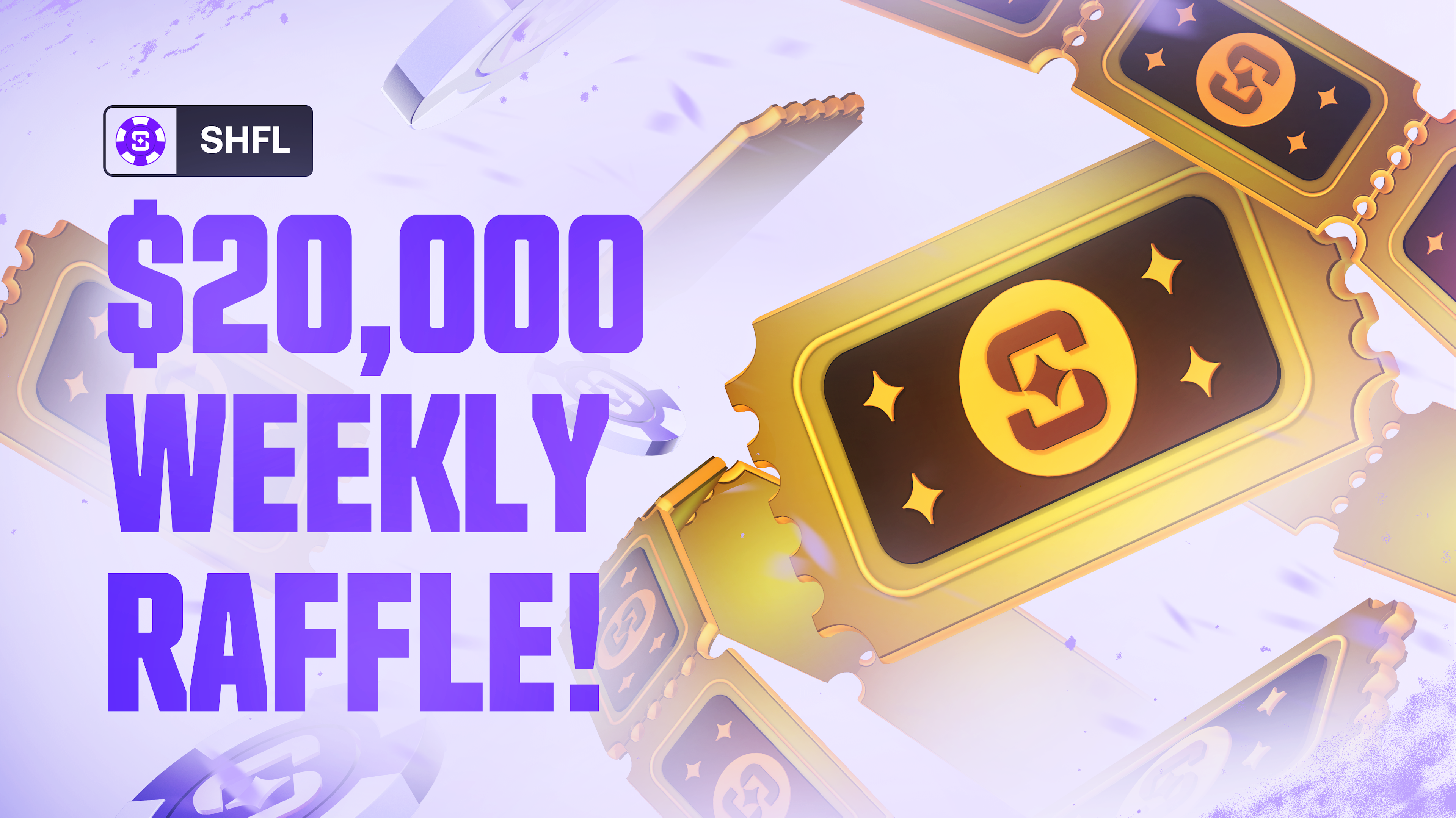 $20,000 USD Weekly Raffle on Shuffle.com