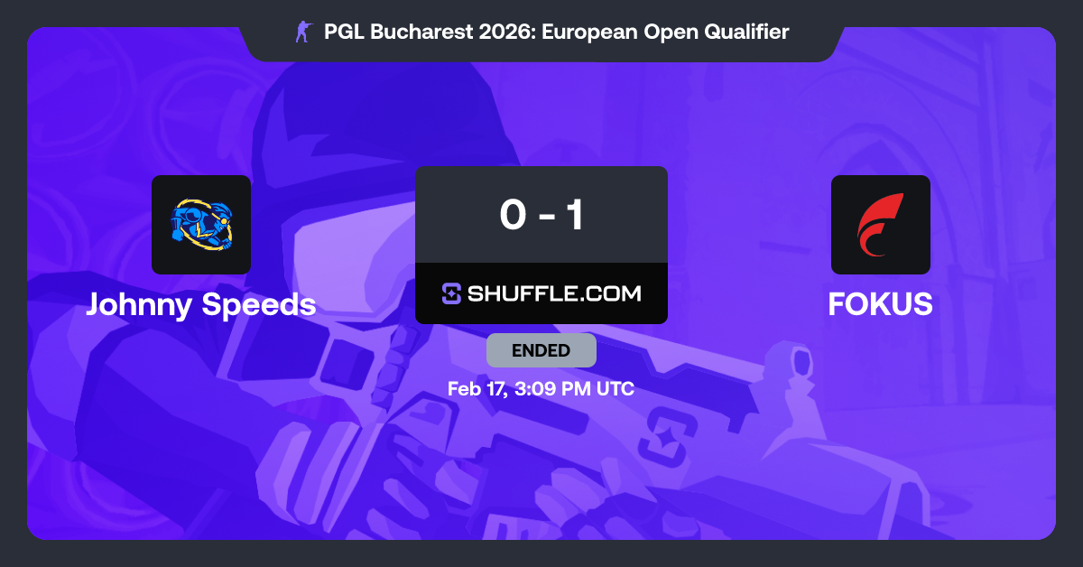 Aposte no(a) Johnny Speeds vs FOKUS | Shuffle - Cassino com ...