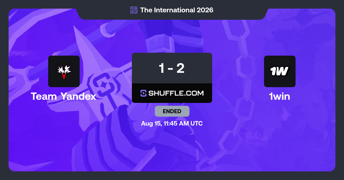 Bet Team Yandex vs 1win | Shuffle - VIP Crypto Casino